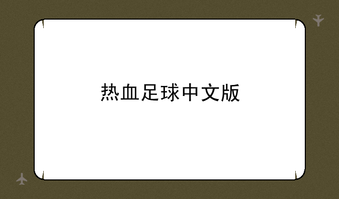 热血足球中文版