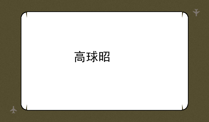 高球是那个年代