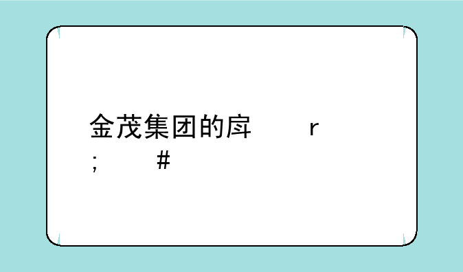 金茂集团的房地产怎么样