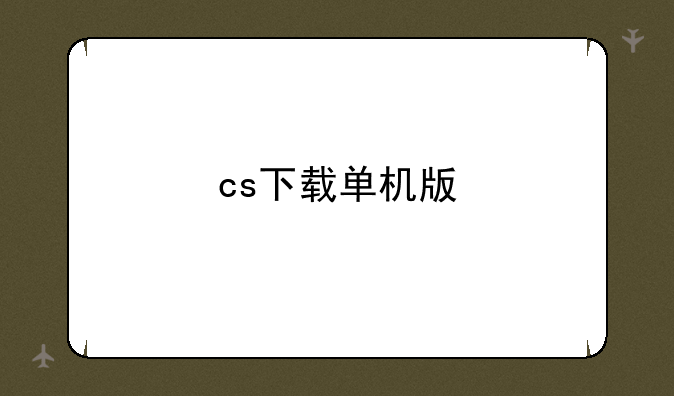 cs下载单机版