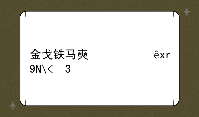 金戈铁马好玩吗--金戈铁马还是金戈铁马